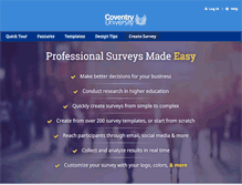 Tablet Screenshot of coventry.surveyshare.com