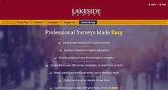 Desktop Screenshot of lakeside.surveyshare.com